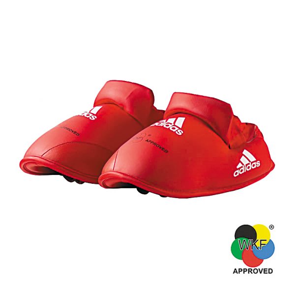 Karate instep guard red wkf approved