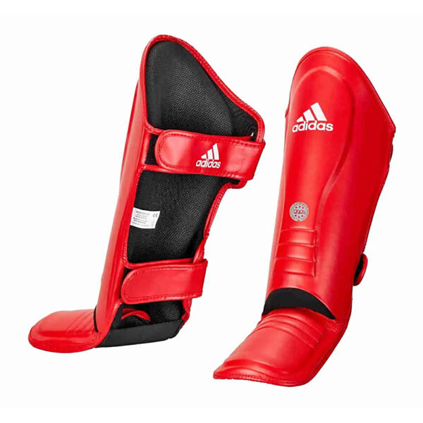 Adidas Boxing Shin Instep Pads Red