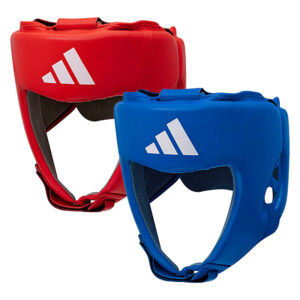 ADIDAS HEAD GUARD HYBRID 50 RED BLUE